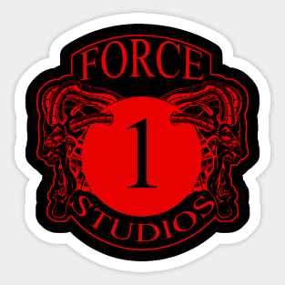 Force 1 Studio Red Line artwork Sticker